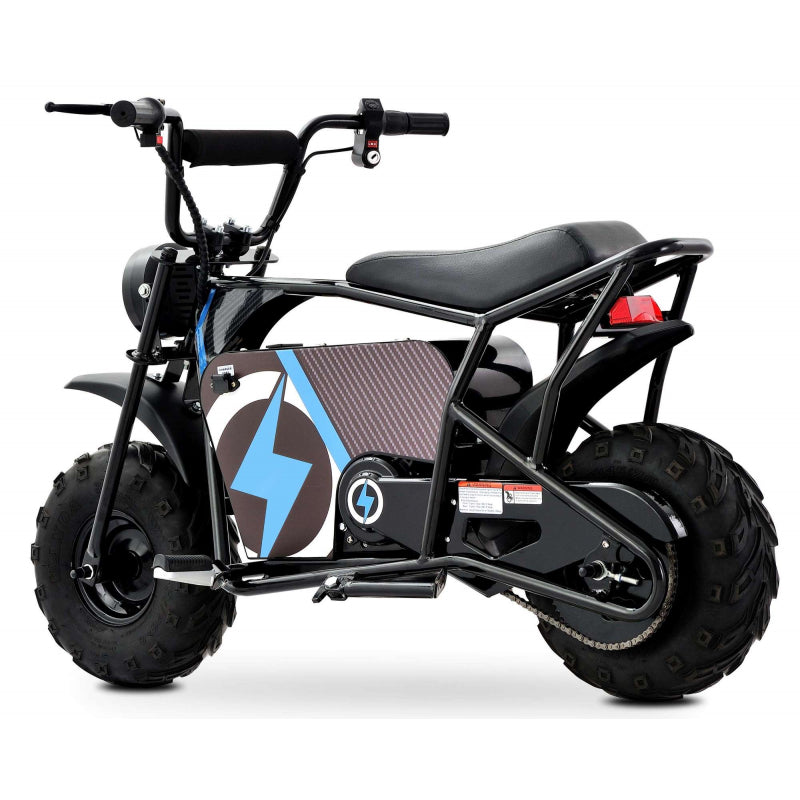 1000w Kids Electric Ride On Monkey Bike - Blue