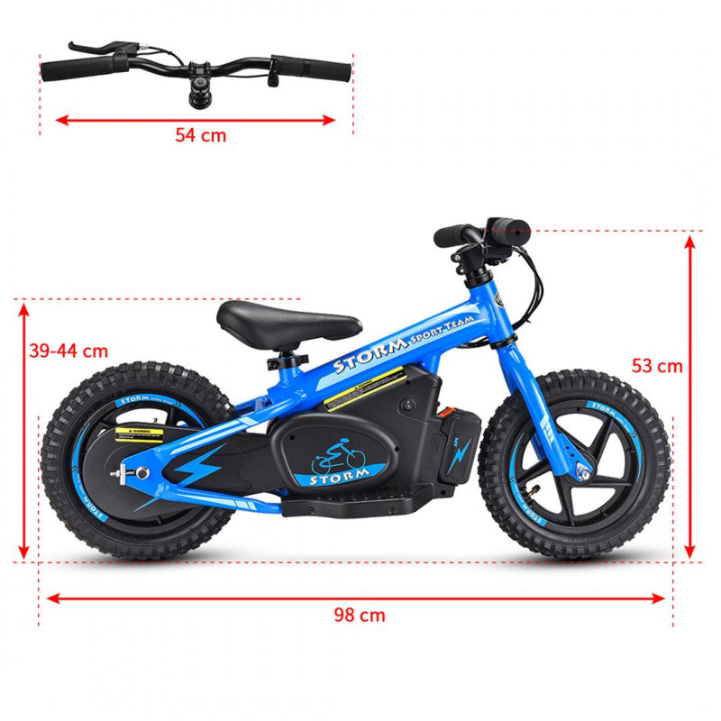 Storm Kids 100w 12" Electric Balance Bike